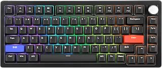 Compare DrunkDeer A75MechanicalKeyboard, TKL Gaming Keyboards, Hyper Fast MagneticSwitch, RGB Wired USB Compact 82 Keys with Knob, AntiGhosting SpillResistant Black at KSA Price
