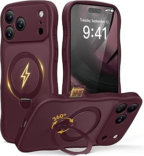 Compare Magnetic Case for iPhone 17 Pro Max with 360° Kickstand for Women at KSA Price