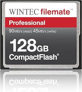 Compare Wintec Industries FileMate 128GB CompactFlash Professional Memory Card, 90MBs Read, 45 MBs Write Speed at KSA Price