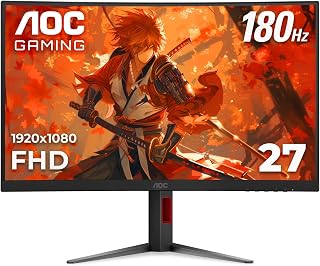 AOC C27G4H 27" Curved Gaming Monitor, FHD…