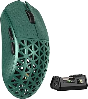 Compare MAMBASNAKE M5 Ultra Carbon Fiber 8000Hz Wireless Gaming Mouse with Up to 42000 DPI, PAW3950 MAX Sensor, 39g UltraLightweight, Nordic 52840 Chip, 2.4GHz WirelessBTWired, for PCXboxPSMac  Green at KSA Price