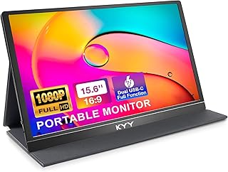 KYY Portable Monitor 15.6'' 1080P FHD…