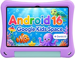 Kids Tablet 10 Inch, Android 16 Tablet for…
