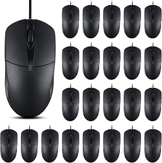 40 PCS Black Wired Computer Mouse Bulk USB…