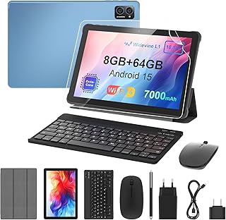 Tablet 10 Inch Android 15: 2025 Latest 7000…