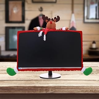 Compare 1 Pack Christmas Computer Monitor Border Cover, Elastic Xmas Decorations Santa ClausSnowmanElk Computer Laptop Monitor Border Cover for Xmas Home Office Computer Decoration C at KSA Price
