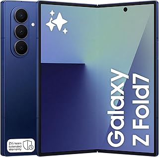 Compare Samsung Galaxy Z Fold7, AI Phone, Blue Shadow, 256GB Storage, 12GB Memory, 200MP Camera, 3nm Processor, 4400mAh Battery, 2.5 Year Manufacturer Extended Warranty, KSA Version at KSA Price