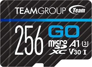 TEAMGROUP GO Card 256GB Micro SDXC UHS-I U3…
