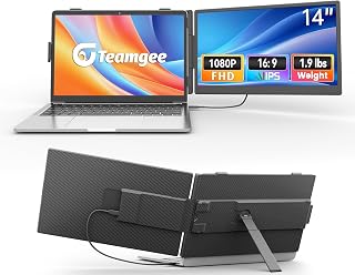Teamgee Laptop Screen Extender, FHD IPS Portable…