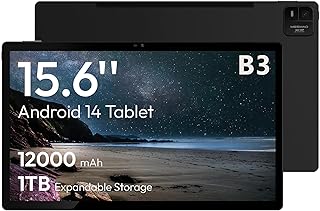Compare MESWAO 15.6" Android 13 Tablet, Large 1080 IPS HD Screen Tablet, 8 Cores, 6GB+512Gb, 512G Tf Card Holder, 12000Mah Long Life Battery for Movies at KSA Price