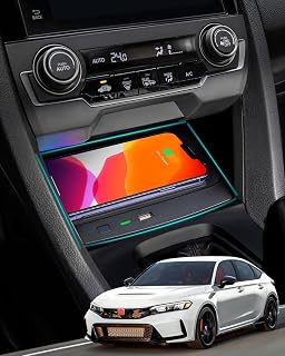 Compare CarQiWireless Wireless Charger for Civic with Fast Charging Charger, 3 Coils QI Phone Wireless Charging Pad Mat fit for 10th Gen Honda Civic 2019 2018 2017 2016 Accessories  Fast Charging at KSA Price