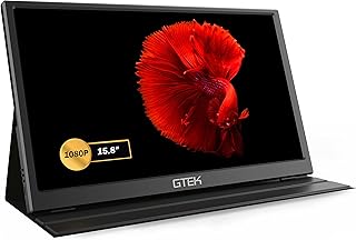 GTek Portable Monitor 15.8 Inch IPS Full HD…