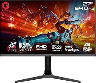 Compare GAMEON Titan Pro X Series 27” Fast IPS Gaming Monitor – FHD 1920x1080, 540Hz, 0.5ms, HDMI 2.1 Port, FreeSync GSync Support, Crosshair Assistant, VRR, PS5 Compatible, GOTX27FHD540IPS  Black at KSA Price