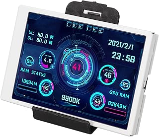 Ejoyous Computer Temp Monitor, 3.5in IPS Mini Full…