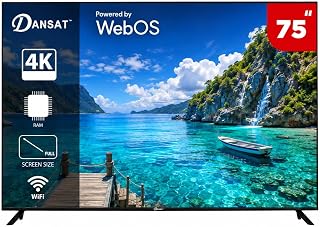 Compare Dansat 75 Inch 4K UHD LED Smart TV, DTD75UWS, WebOS, WiFi, 3840x2160 at KSA Price