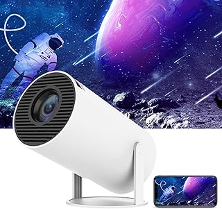 Compare Android System Projector Home Throwing Wall 4K Projector Portable 1280 * 720P HD Home Theater 180° Flexible Projection Angle at KSA Price