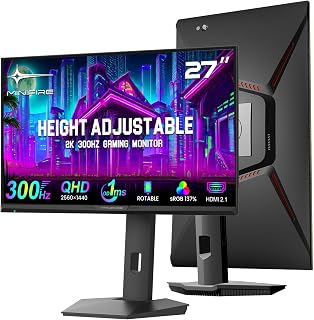 Compare Minifire 27 Inch QHD 300Hz 1ms FastIPS Gaming Monitor MFG27F6Q Pro at KSA Price