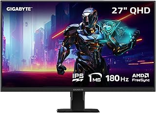 Compare GIGABYTE GS27Q Advanced  27" IPS Gaming Monitor  QHD 2560x1440180Hz  1ms MPRT  AMD FreeSync  HDMI, DP  Black GS27Q A US at KSA Price