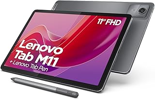 Compare Lenovo Tab M11 Tablet | 11 Inch WUXGA Touch Display | MediaTek Helio G88 | 8GB RAM | 128GB SSD | WiFi | Android 13 | Grey | Includes Tab Pen at KSA Price