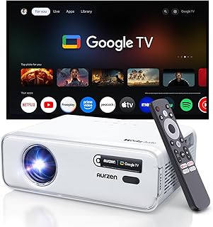 Aurzen Official Google TV 4K Smart Projector…