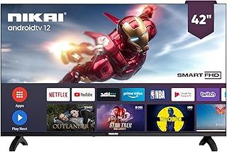 Compare Nikai FHD LED Smart TV, BuiltIn WiFi, 2 HDMI, Quad Core Processor, UltraSlim Design, Sleep Timer, Auto Power Off, NTV4300SLEDT 2 Years Warranty at KSA Price