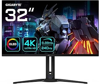 Compare Gigabyte AORUS FO32U2 32" OLED Gaming Monitor  3840 x 2160 UHD, 240Hz, 0.03ms, KVM, 250CDm², FreeSync Premium Pro, DisplayHDR True Black 400, HDMI 2.1 at KSA Price
