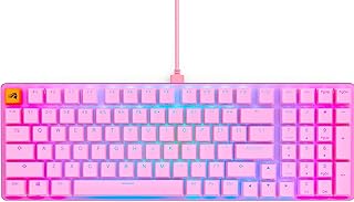 Compare Glorious Gaming Keyboard  GMMK 2  TKL Hot Swappable Mechanical Keyboard, Red Switches, Wired, TKL Gaming Keyboard, Compact Keyboard  Full Size Keyboard Pink RGB Keyboard at KSA Price