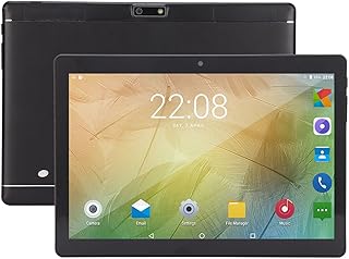 Compare 10 Inch Tablet for Android, Octa Core, 2GB 32GB, Dual SIM Tablet, 1960x1080 IPS Touchscreen, Dual Cameras, Dual Speakers, High Definition Tablet Computer for Learning, Watching VideosBlack at KSA Price