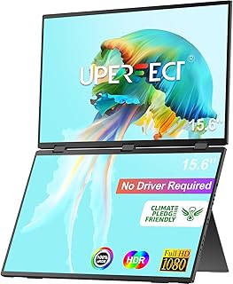 Compare UPERFECT Dual Portable Monitor 15.6 Inch FHD 1080P Second Screen for Laptop at KSA Price