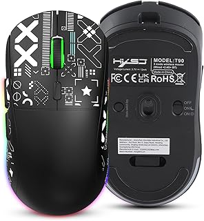 Wireless Gaming Mouse, RGB Light Wireless Mouse…