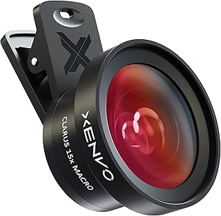 Compare Xenvo Pro Lens Kit for iPhone and Android, Macro and Wide Angle Lens with LED Light and Travel Case Black at KSA Price
