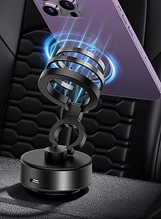 infino Magnetic Car Phone Mount – Vacuum Suction Foldable…