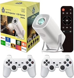 Compare S40MAX Android 11 Gaming Projector 64GB TF Card Dual Wireless Game Controller WiFi 1920 * 1080P Portable Projector Home Theater at KSA Price