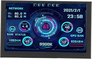 Compare 5Inch IPS Screen for Aida64, 800x480 Secondary PC Monitor, Computer CPU Temp RAM HDD Data Monitor, Only Support for Windows, 2 x TYPE C1 x Memory Card Interface at KSA Price