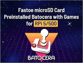 Compare 128GB Gaming microSD Card Preinstalled Batocera with Games for Raspberry Pi 5500 at KSA Price