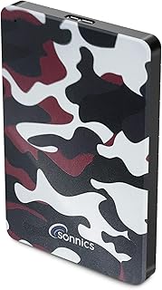 Sonnics 1TB Red Camo External Portable Hard…