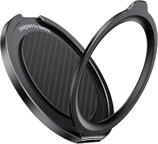 Compare BENKS Magnetic Phone Grip Ring Holder Stand for Magsafe, 360° Rotation Adjustable Cell Phone Stand for iPhone 171615141312 Series, Smartphone Accessories, Black at KSA Price
