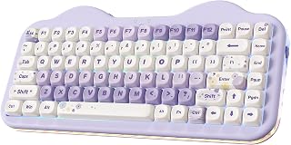 Compare YUNZII C75 Cute 75% Wireless Mechanical KeyboardPurple, Candy Switch at KSA Price