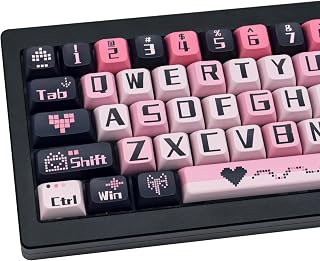 Compare PBT Keycaps 131 Keys Black Pink Keycaps DyeSublimation Cute Keycap XDA Profile for Cherry Gateron MX Switches Mechanical Keyboards at KSA Price