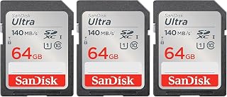 SanDisk 64GB Ultra UHS I SD Card 140MB/s…
