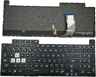 Compare US Layout 16Pin RGB Backlit Keyboard for ASUS ROG Strix G731 G731GT G731GV G731GU G731GW Laptop Black at KSA Price