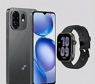 Compare Itel A100C 3+5 GB RAM 256GB ROM  Pure Black  6.56 inch HD+ with Itel 023 Smart Watch Water Resistance IP68 at KSA Price