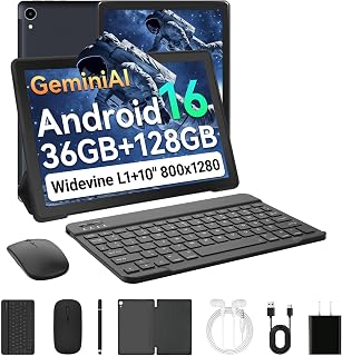 Compare Android 16 Tablet 10 Inch 30 GB RAM + 128 GB ROM 6000 mAh 1280 x 800 at KSA Price