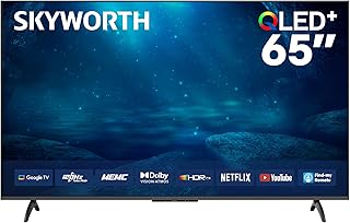 Compare Skyworth 65Inch QLED+ Google TV, 120Hz Refresh Rate, Model 65Q6820H, 2025, Smart TV with Dolby Vision & Atmos, 3 HDMI, 2 USB Ports, Black at KSA Price
