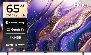 Haier TV 65 Inch 4K Smart Google TV |…