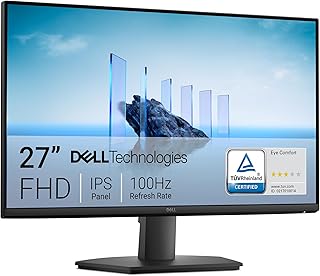Compare Dell 27 Monitor  SE2725HM, Full HD 1920x1080, 100Hz, IPS, 5ms, VESA 100x100mm, HDMI, VGA, 3 Year Warranty, Black at KSA Price