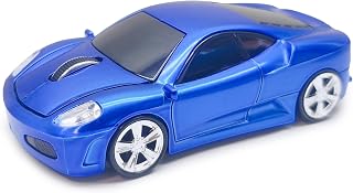 Compare Wireless Mouse Sports Car Mouse Computer Mouse Cute Mouse Cool Mouse Mice for Computer PC Laptop MAC Blue at KSA Price