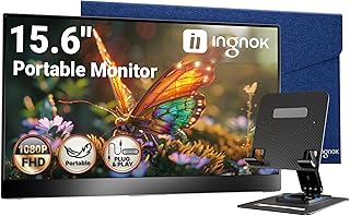 Ingnok OLKIEQZ Portable Monitor, 15.6" FHD…