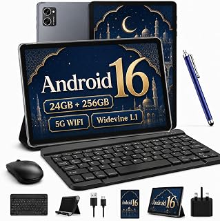 TABWEE Tablet 10 Inch Android 16 Tablet with…