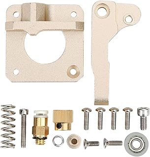 Compare Metal Extruder Kit,CR10 Upgradeds All Metal Extruder Aluminum Extruder Kit Accessories Left Direction for Various 3D Printers Gold at KSA Price